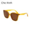 Chic Kraft Sunglasses - Yellow